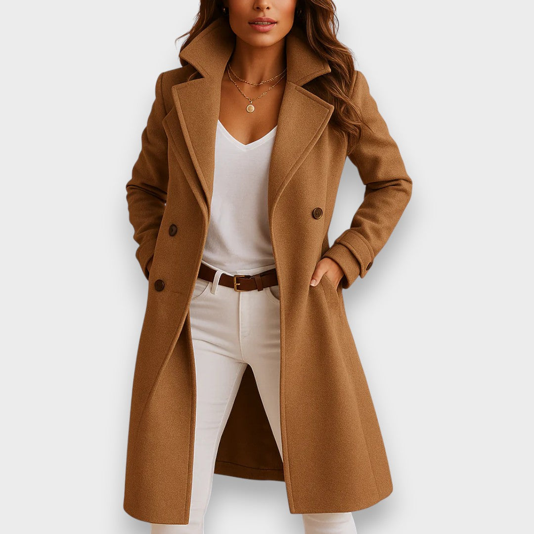 Women's Mid Length Coat with Structured Fit - photo 3