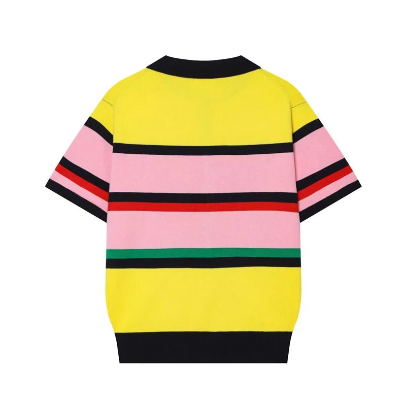 Verna - Women's Knitted Jumper with Colour Blocking - photo 6