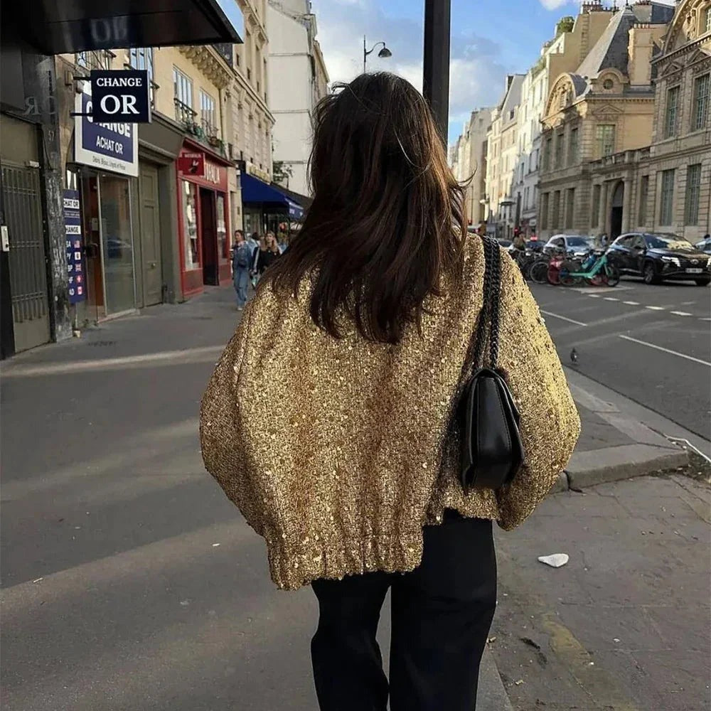 Elena - Chic women's jacket with sequins and an elegant cut - photo 4