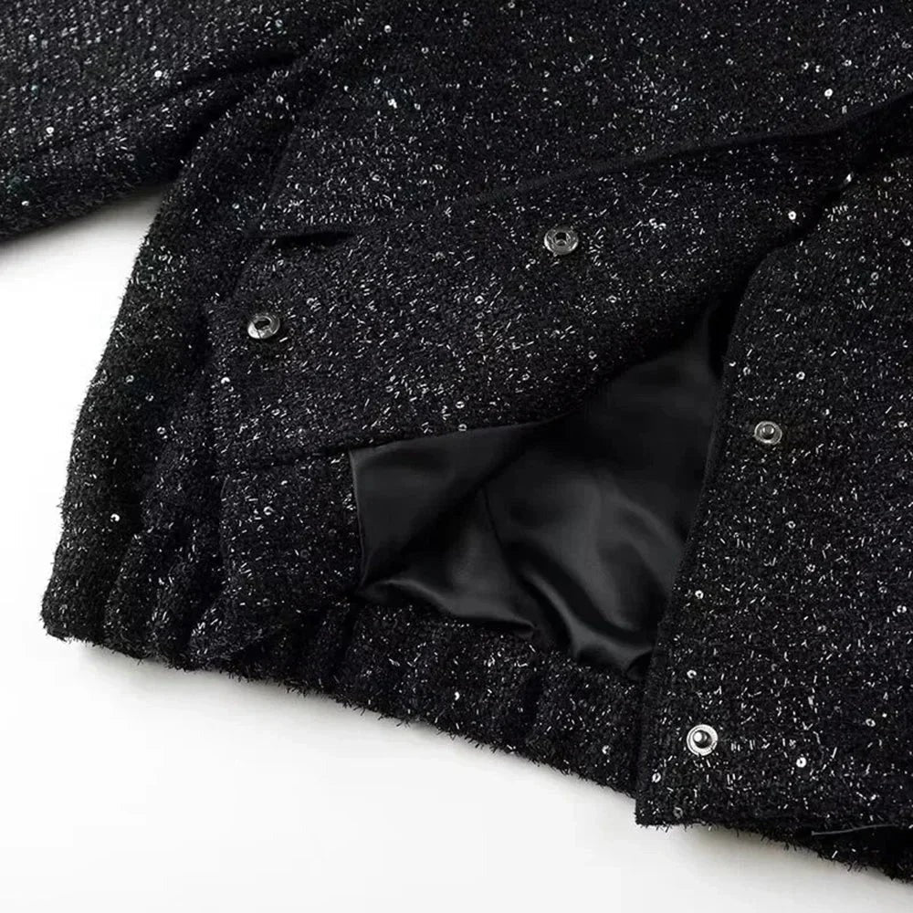 Elena - Chic women's jacket with sequins and an elegant cut - photo 24