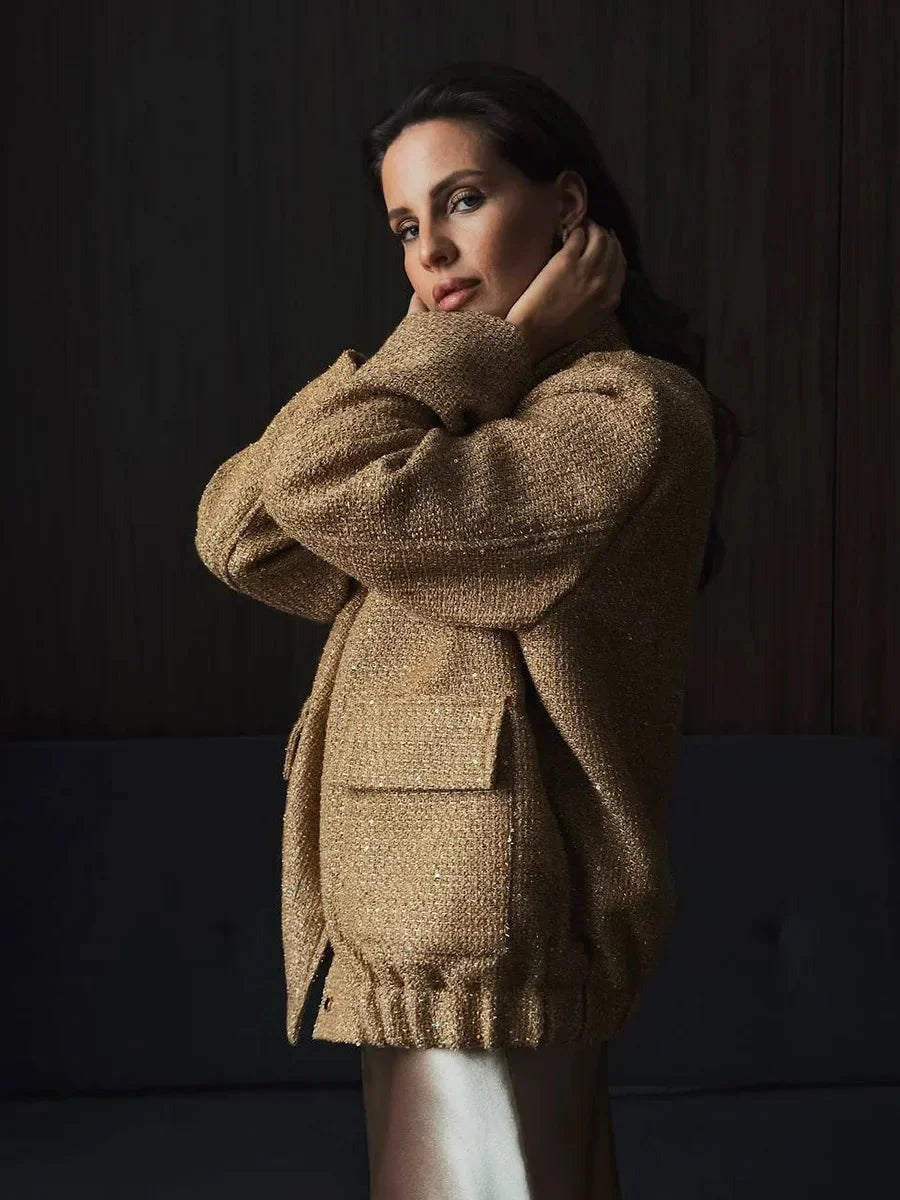 Elena - Chic women's jacket with sequins and an elegant cut - photo 15