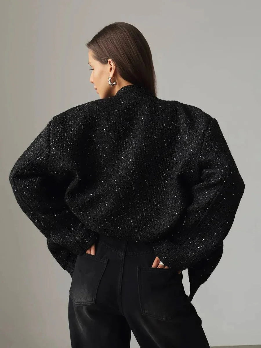 Elena - Chic women's jacket with sequins and an elegant cut - photo 22