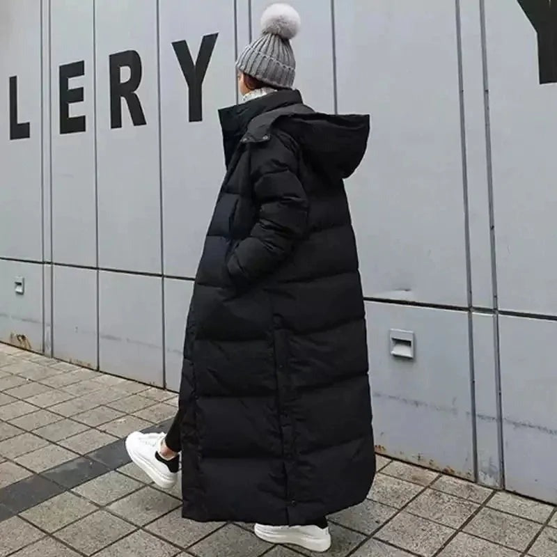 Xena - Women's long puffer jacket with removable hood - photo 7
