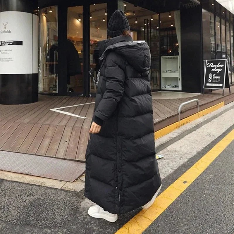 Xena - Women's long puffer jacket with removable hood - photo 4