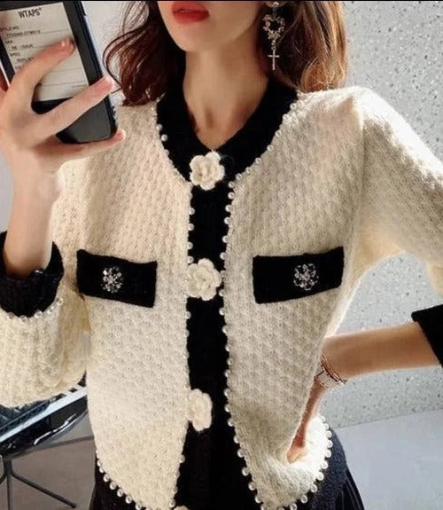 Victoria - Women's Cardigan with a Knitted Finish - photo 1