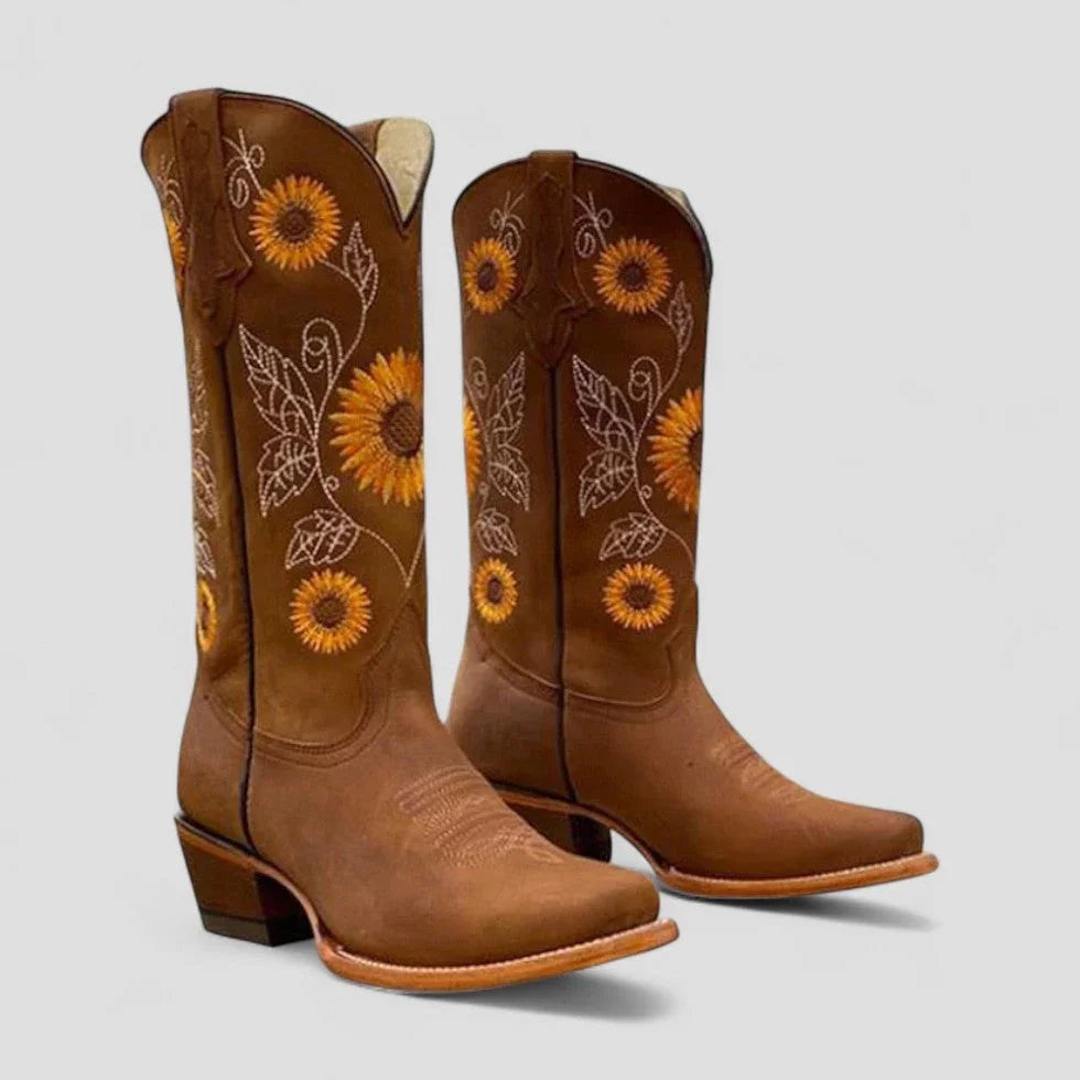 Wilhelma - Women's Boots with Floral Print - photo 2
