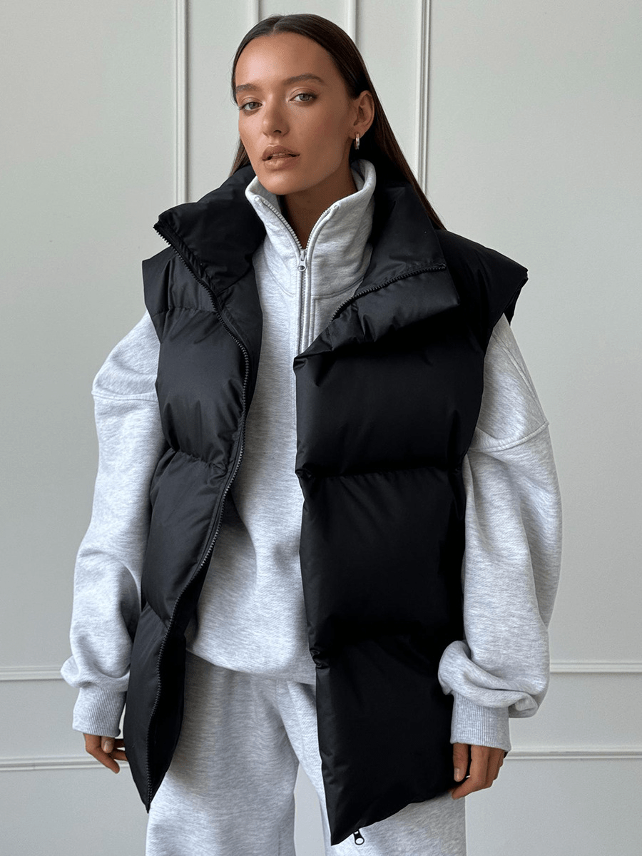 Willa - Women's Sleeveless Puffer Gilet with Stand Collar - photo 2