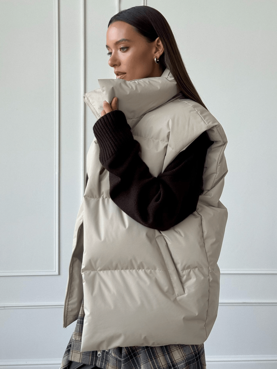 Willa - Women's Sleeveless Puffer Gilet with Stand Collar - photo 3