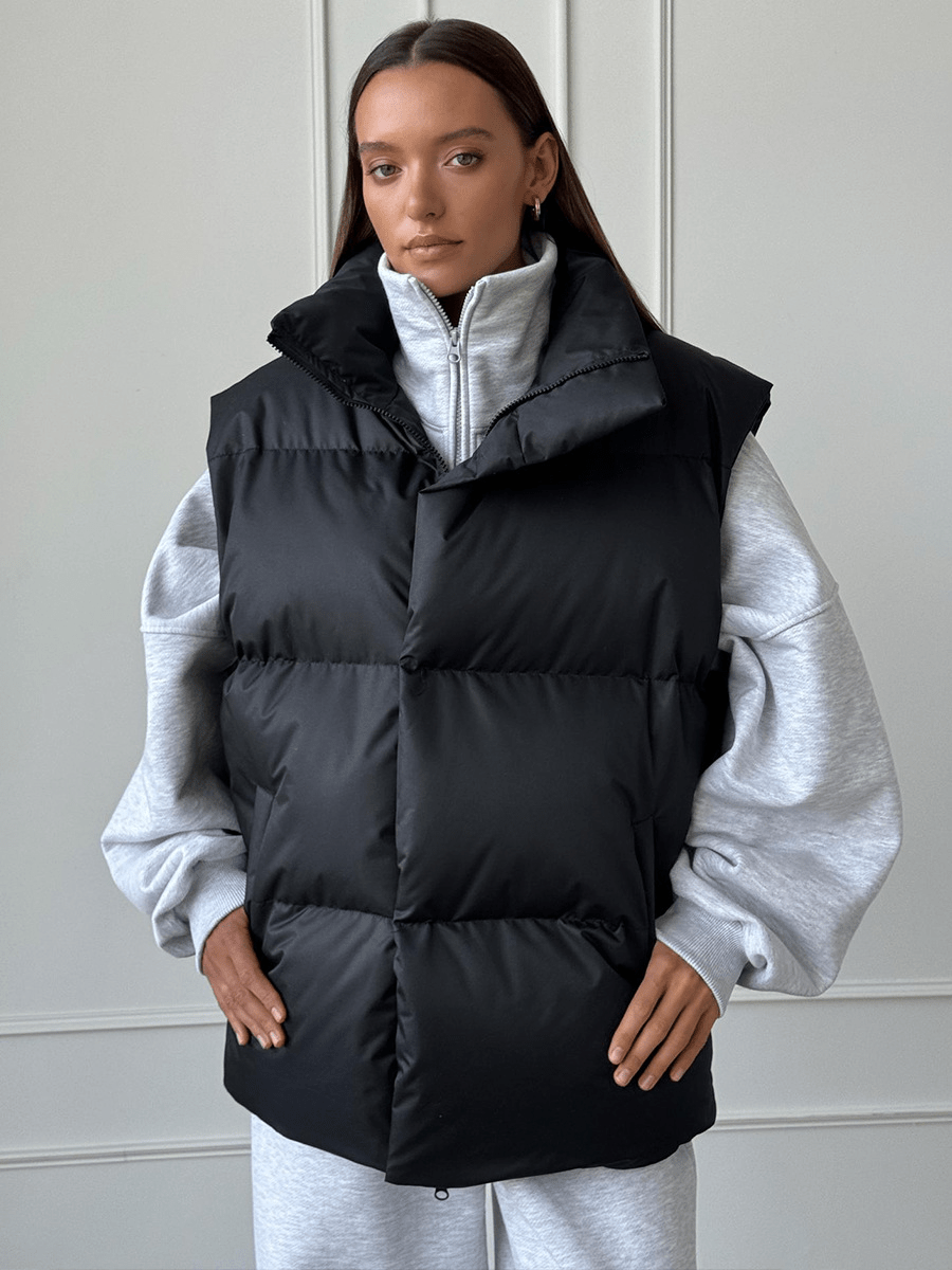 Willa - Women's Sleeveless Puffer Gilet with Stand Collar - photo 5