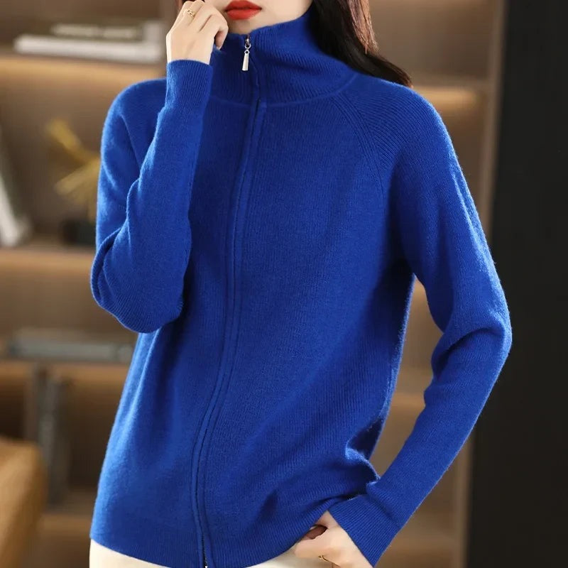 Winona - Women's Cardigan with Dual Zip Closure - photo 3