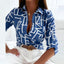 Aria | Women's Elegant Turned-Down Collar Blouse