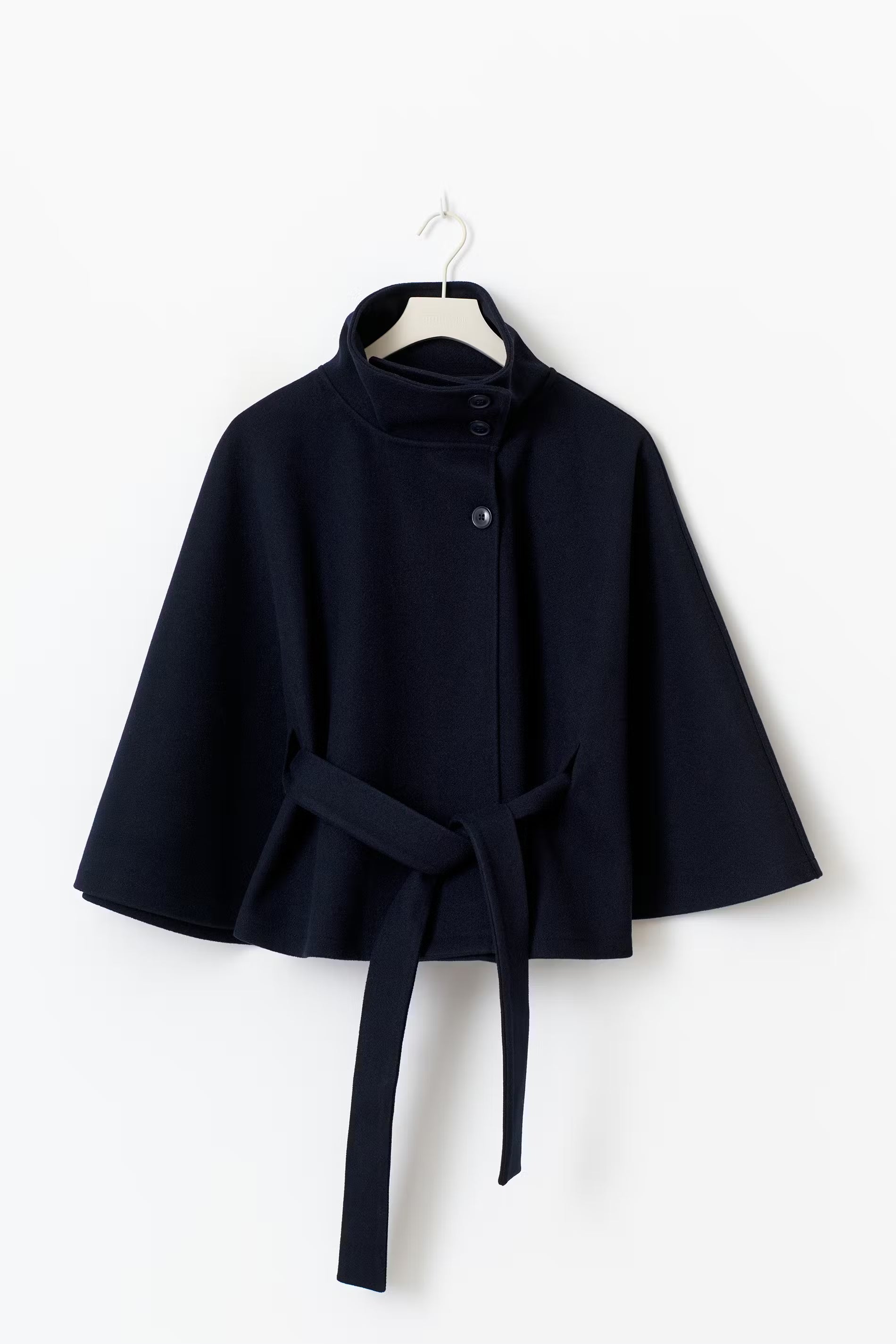 Women's Belted Cape with High Collar - photo 6