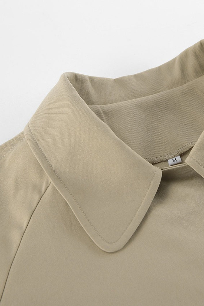 Josie - Trench coat da donna avvolgente con cintura e colletto a punta