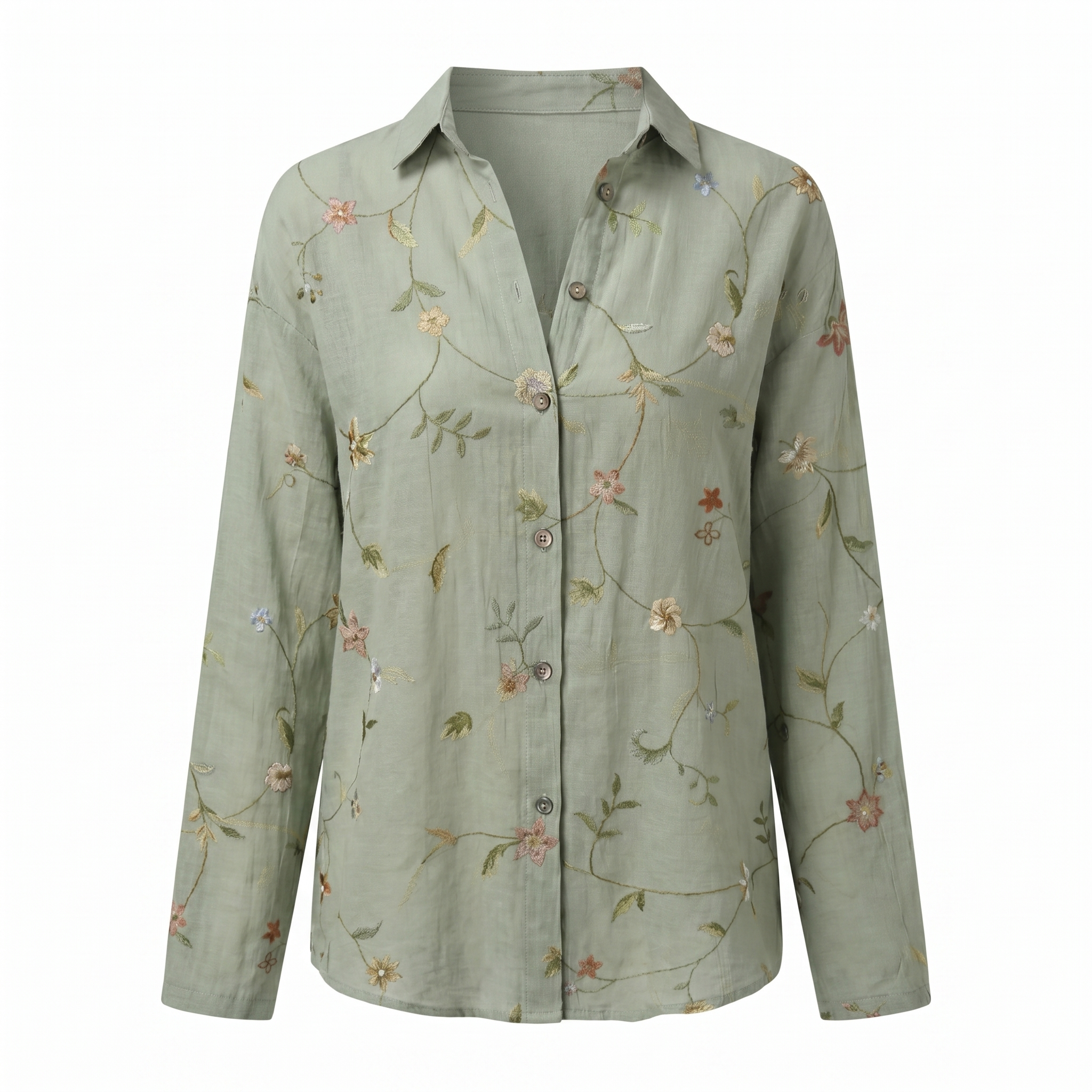 Women's Blouse | Abstract Print Split Neck