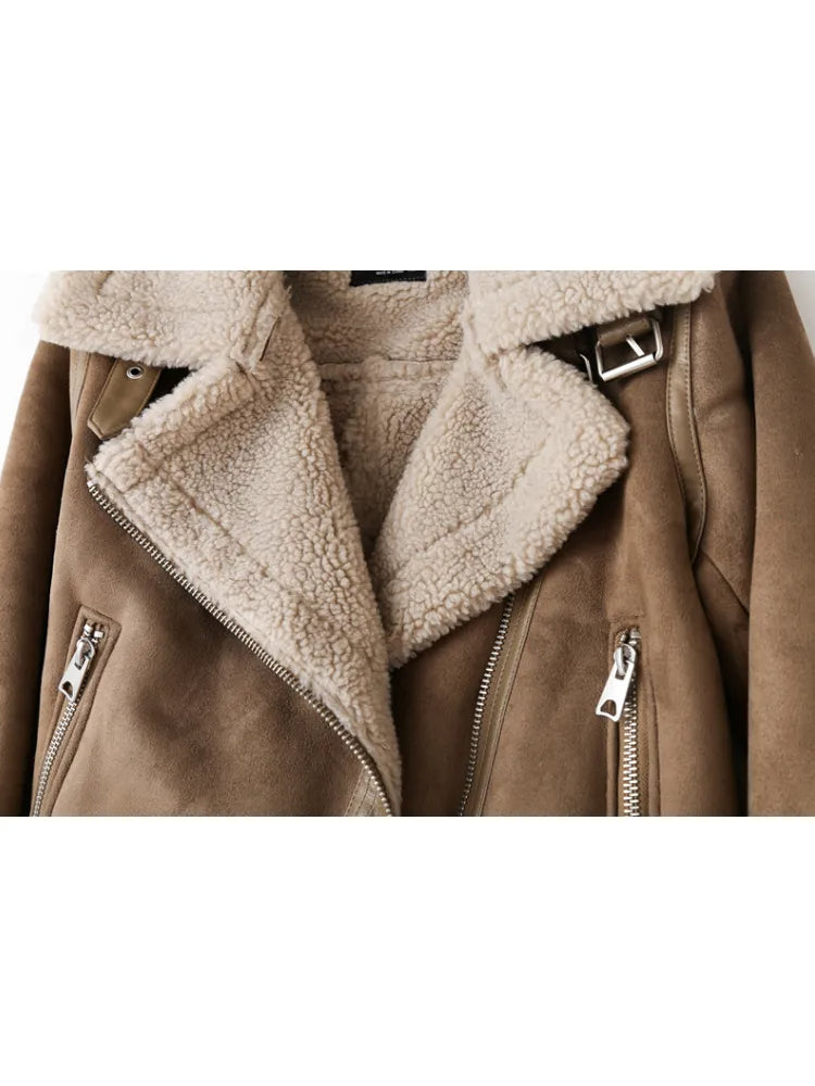 Women's Casual Bomber Jacket with Full Zip - photo 4