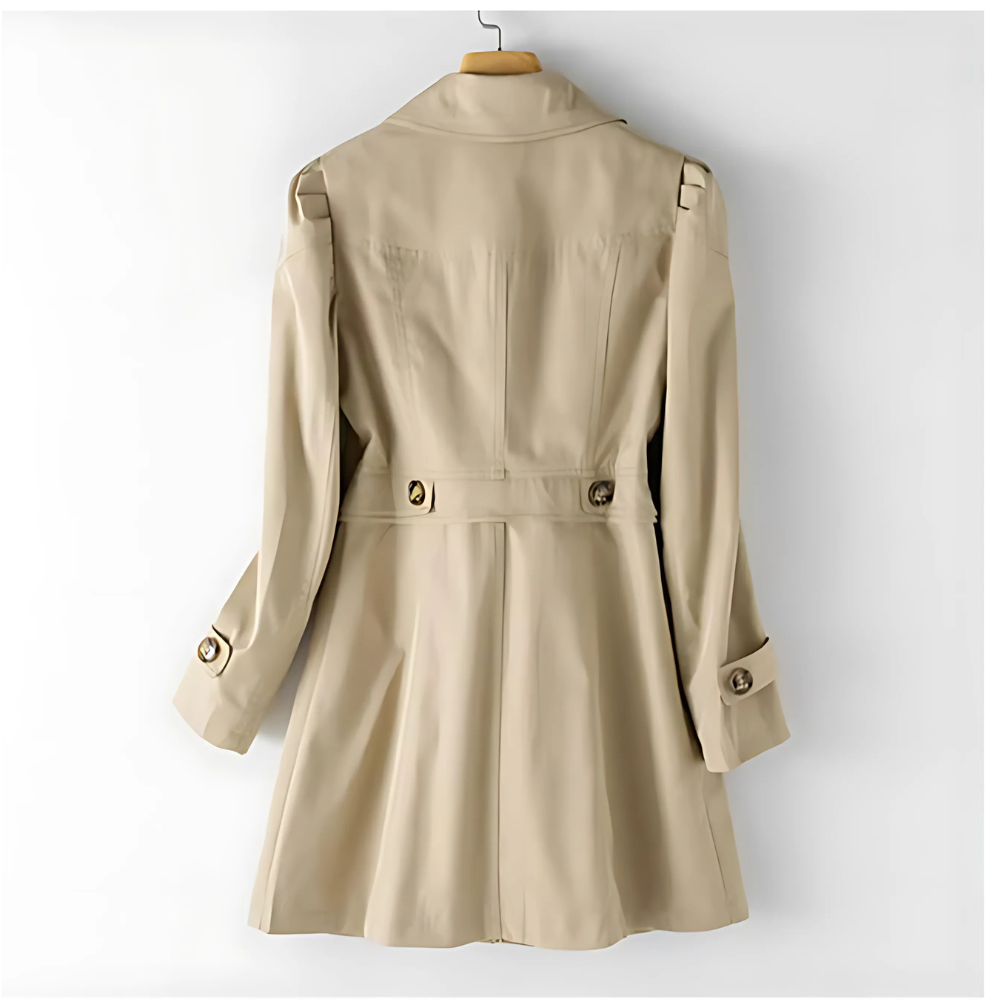 Women's Classic Trench Coat for Spring and Autumn - photo 4