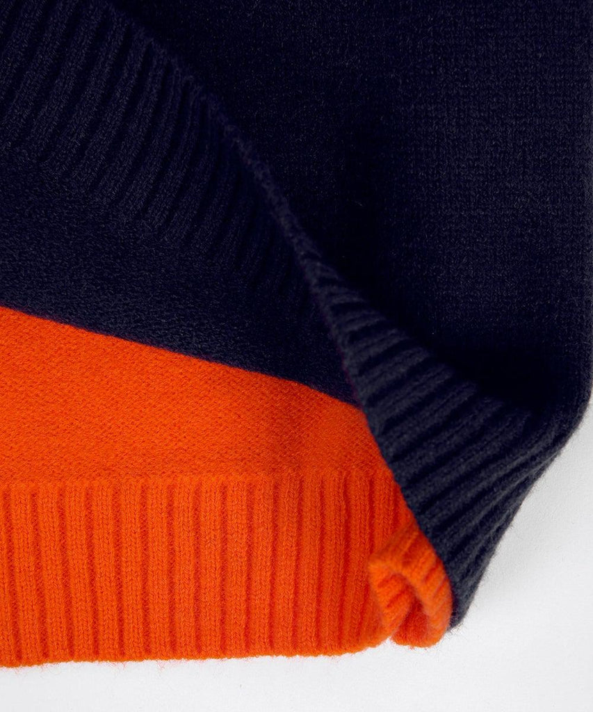 Women's Contrast Sleeve Knit Sweater - photo 8