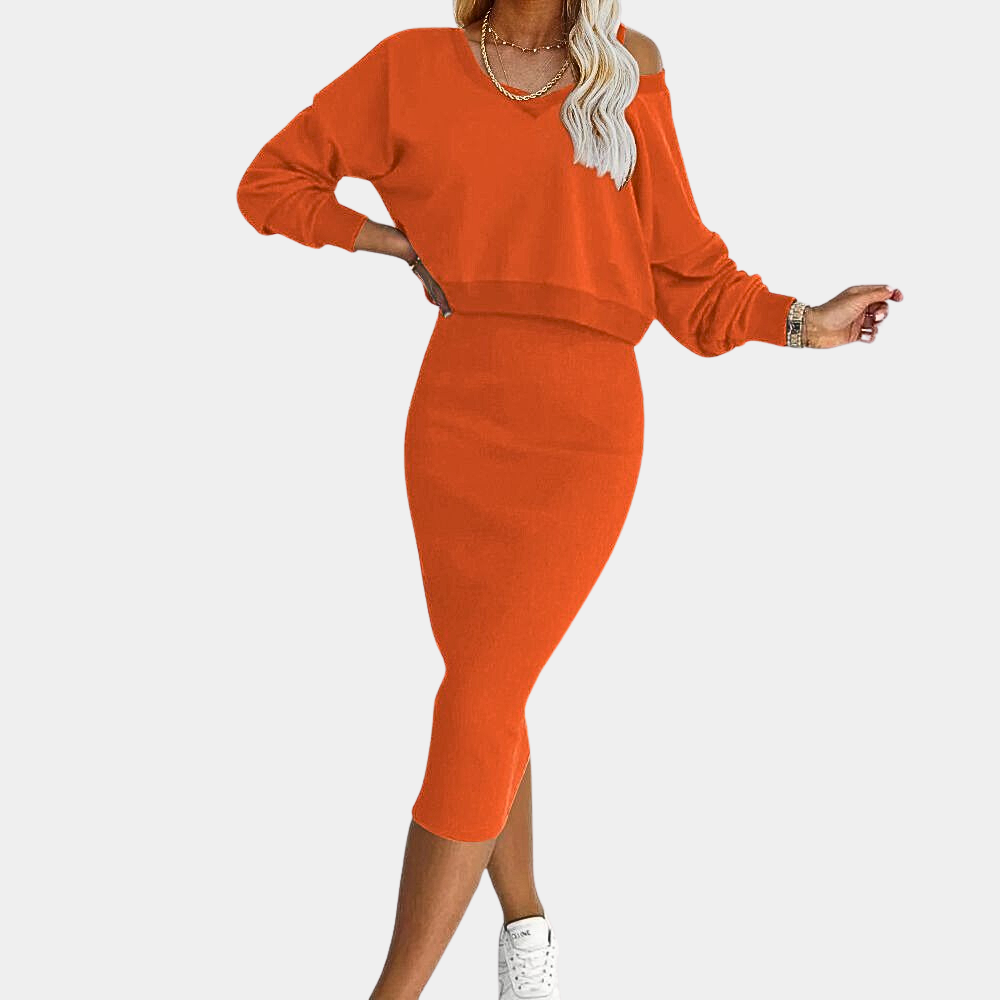 Tina - Abito maglione elegante da donna in morbida maglia