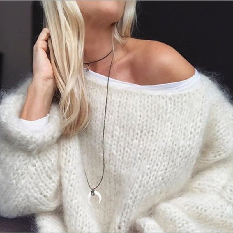 Women's Embroidered Knit Sweater with Floral Detail - photo 1