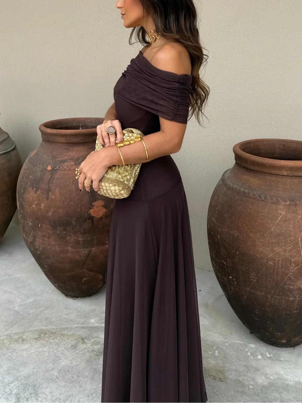 Women's Formal Long Dress with Sheer Layer - photo 5