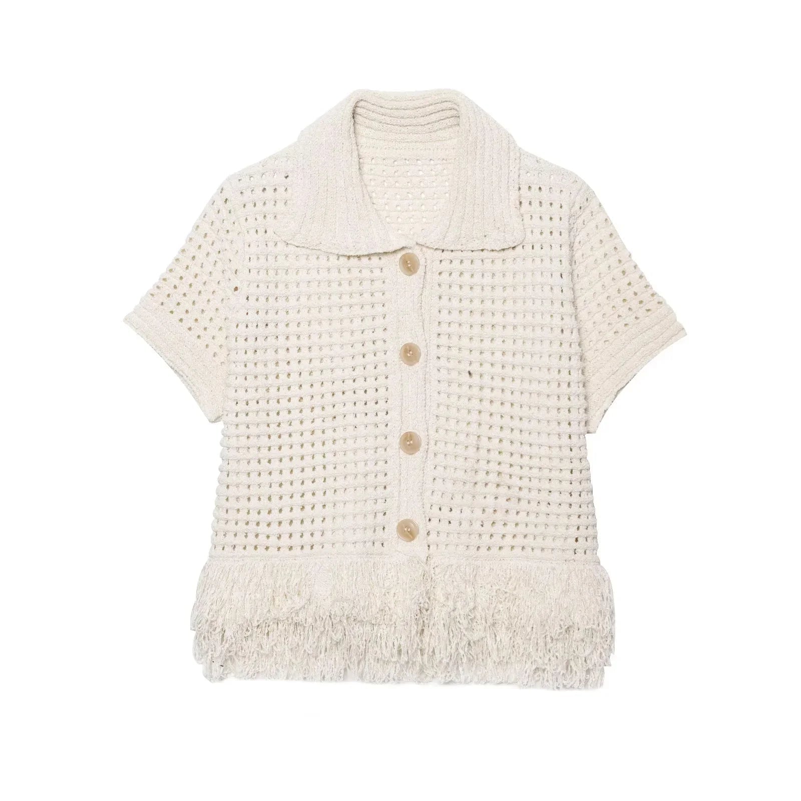 Diane - Women's Knitted Co Ord Set with Tassel Detail