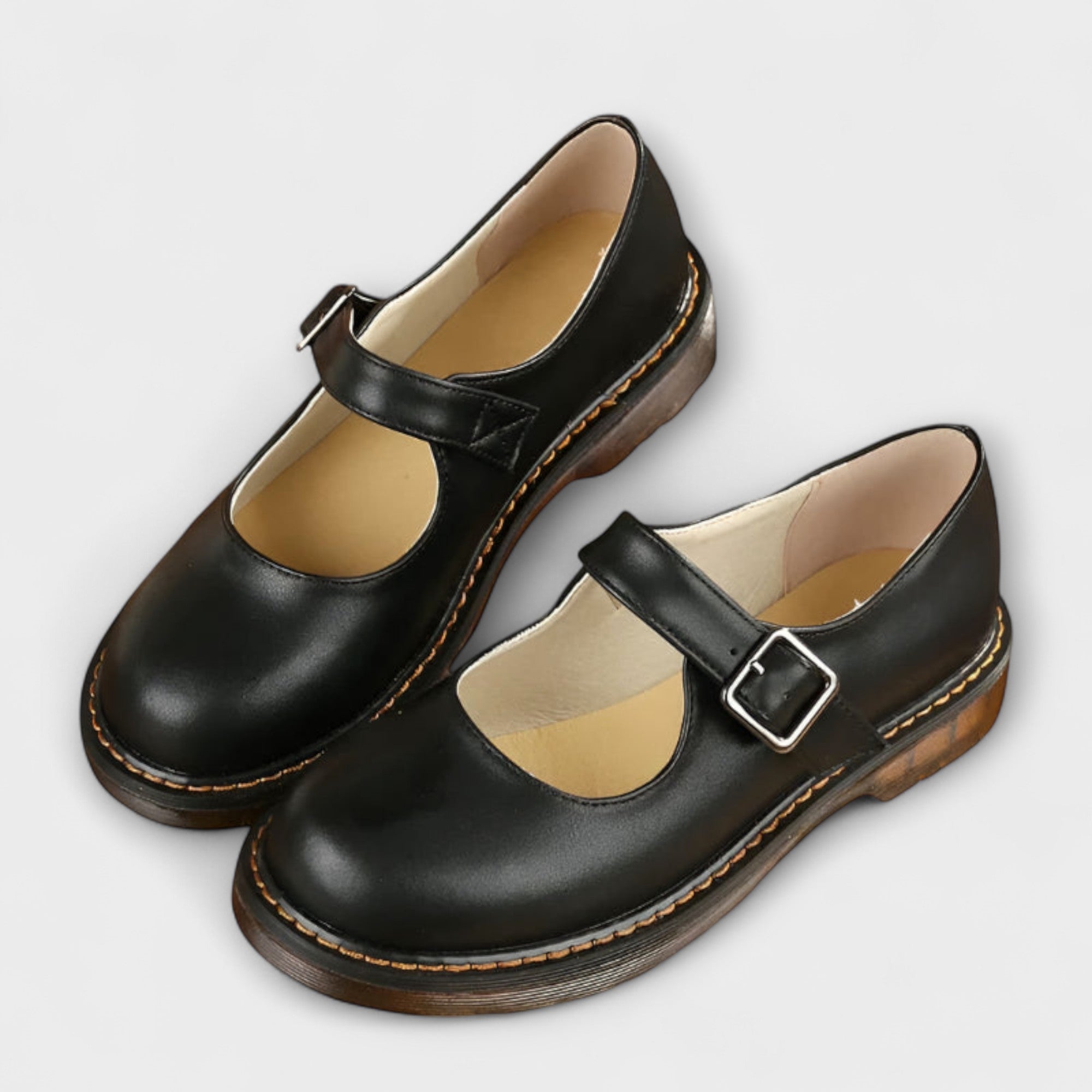Claire - Scarpe ortopediche da donna stile Mary Jane con cinturino e fibbia