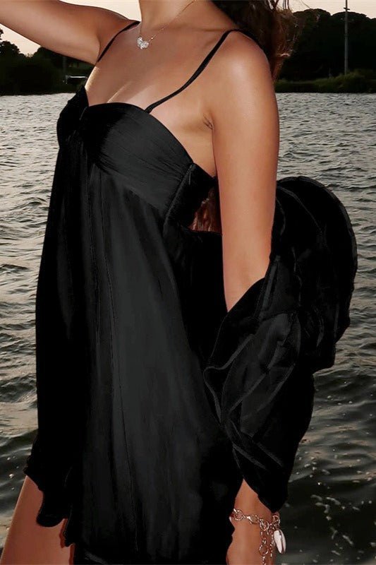 Callie - Women's Off Shoulder Chiffon Wedding Guest Dress