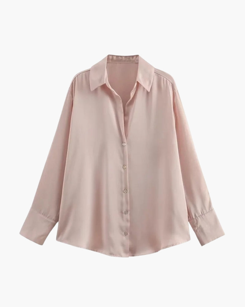 Women's Oversized Classic Shirt - Pink