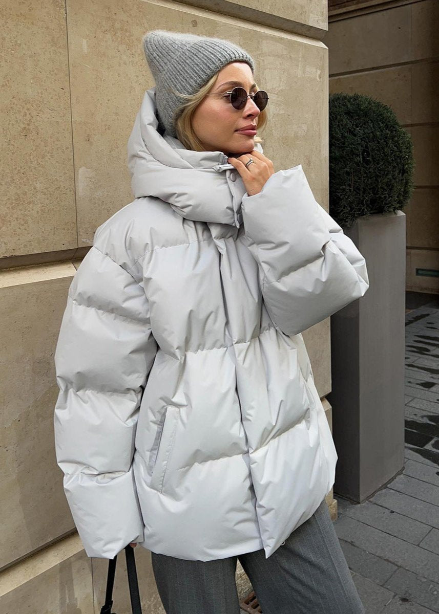 Brooke - Giacca Puffer oversize da donna con collo alto