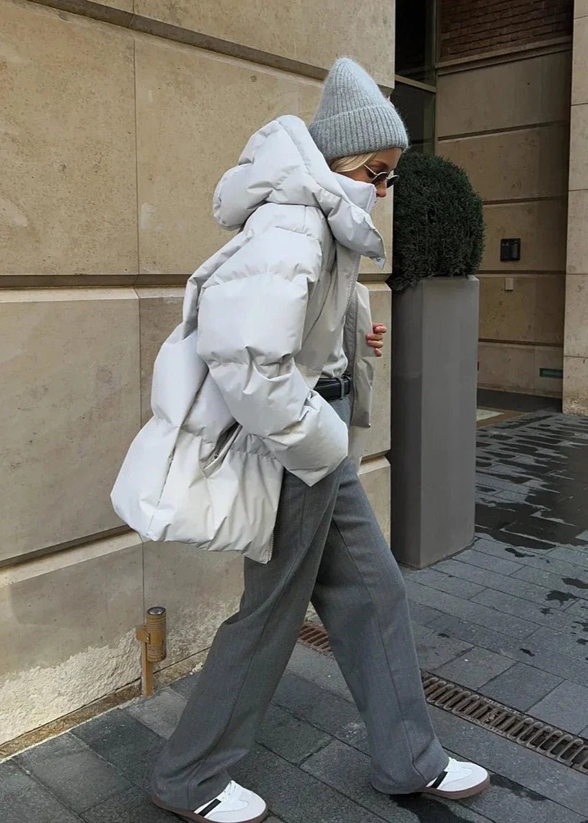 Brooke - Giacca Puffer oversize da donna con collo alto