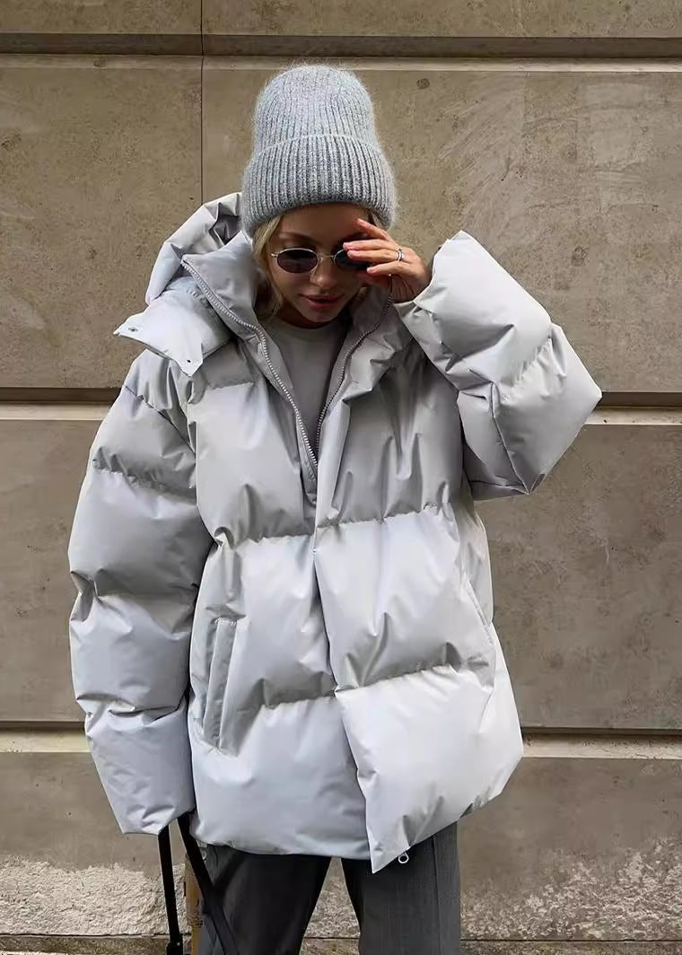 Brooke - Giacca Puffer oversize da donna con collo alto