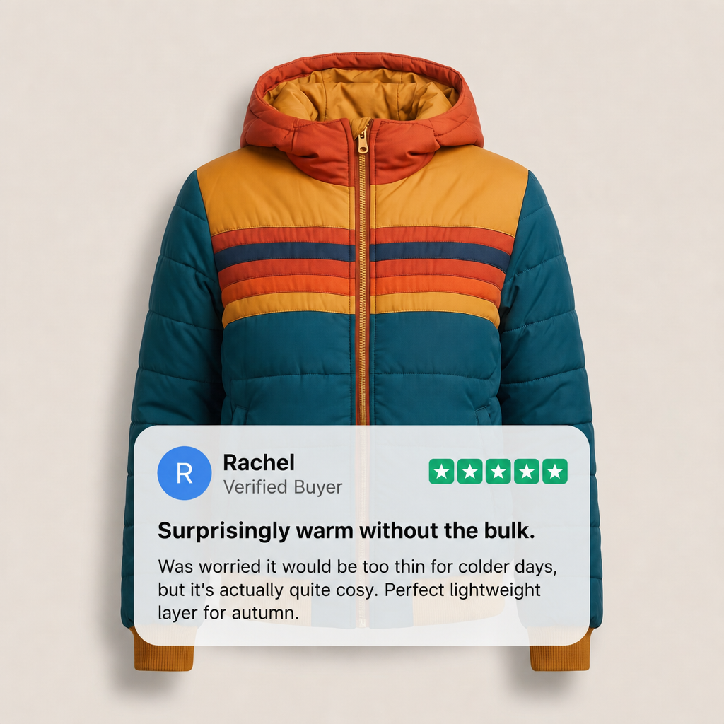 Women's Quilted Hooded Puffer Jacket