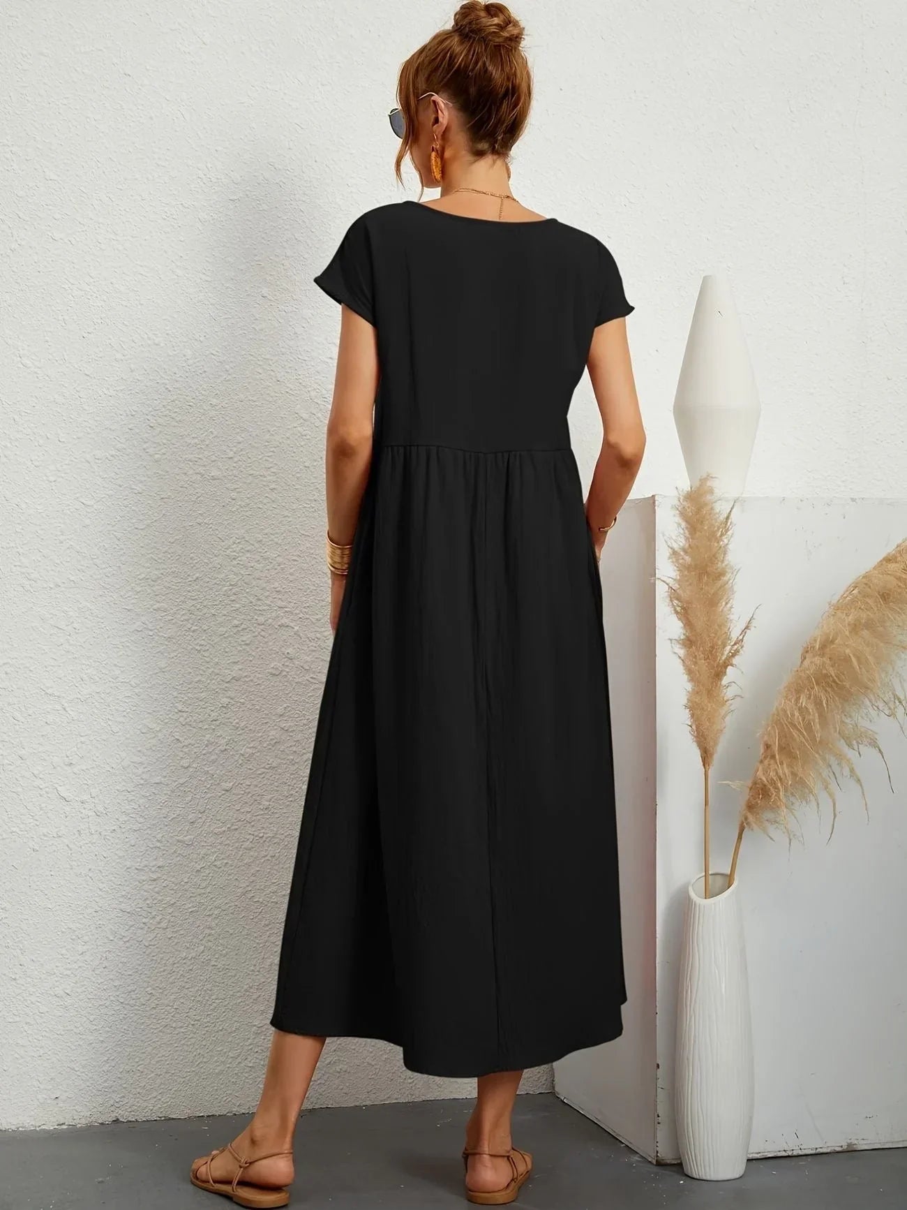 Women's Relaxed Summer Maxi Dress in Cotton Linen - photo 10