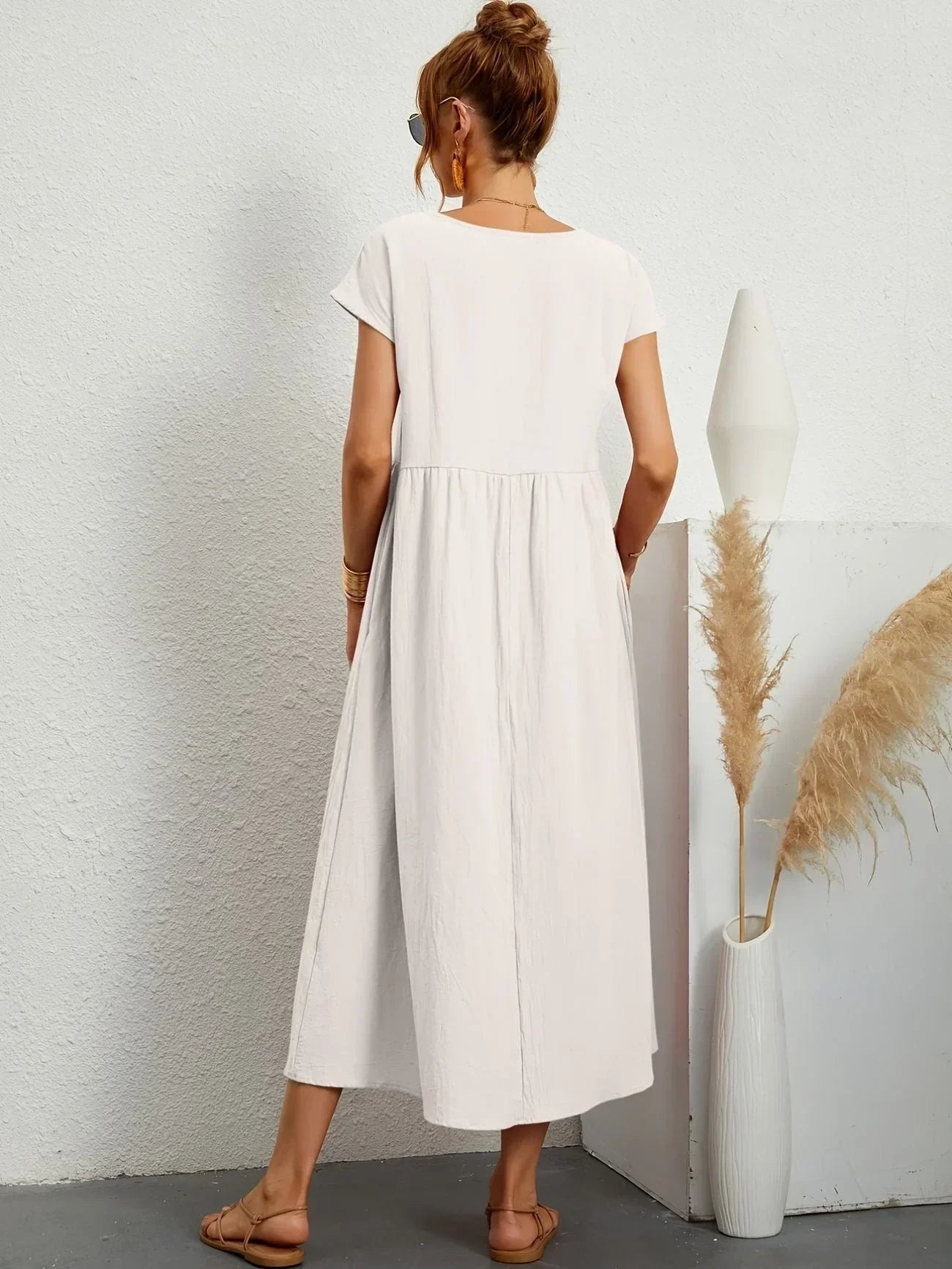 Women's Relaxed Summer Maxi Dress in Cotton Linen - photo 2