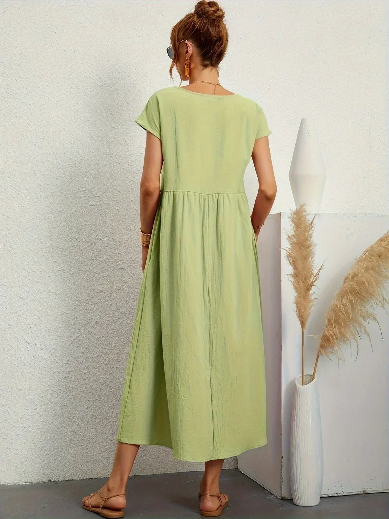 Women's Relaxed Summer Maxi Dress in Cotton Linen - photo 5