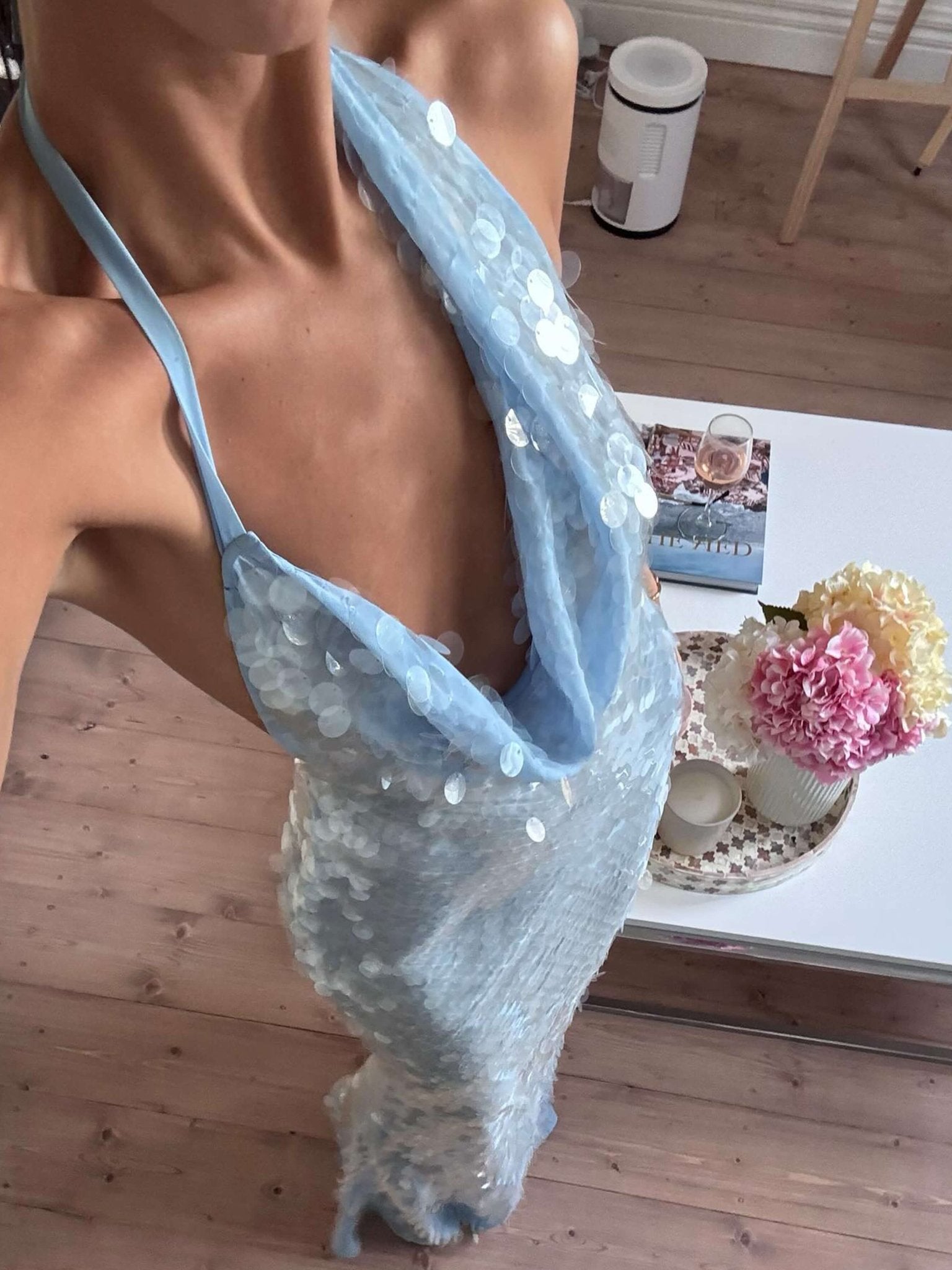 Amelia - Women's Sequin Maxi Dress for Evening Events