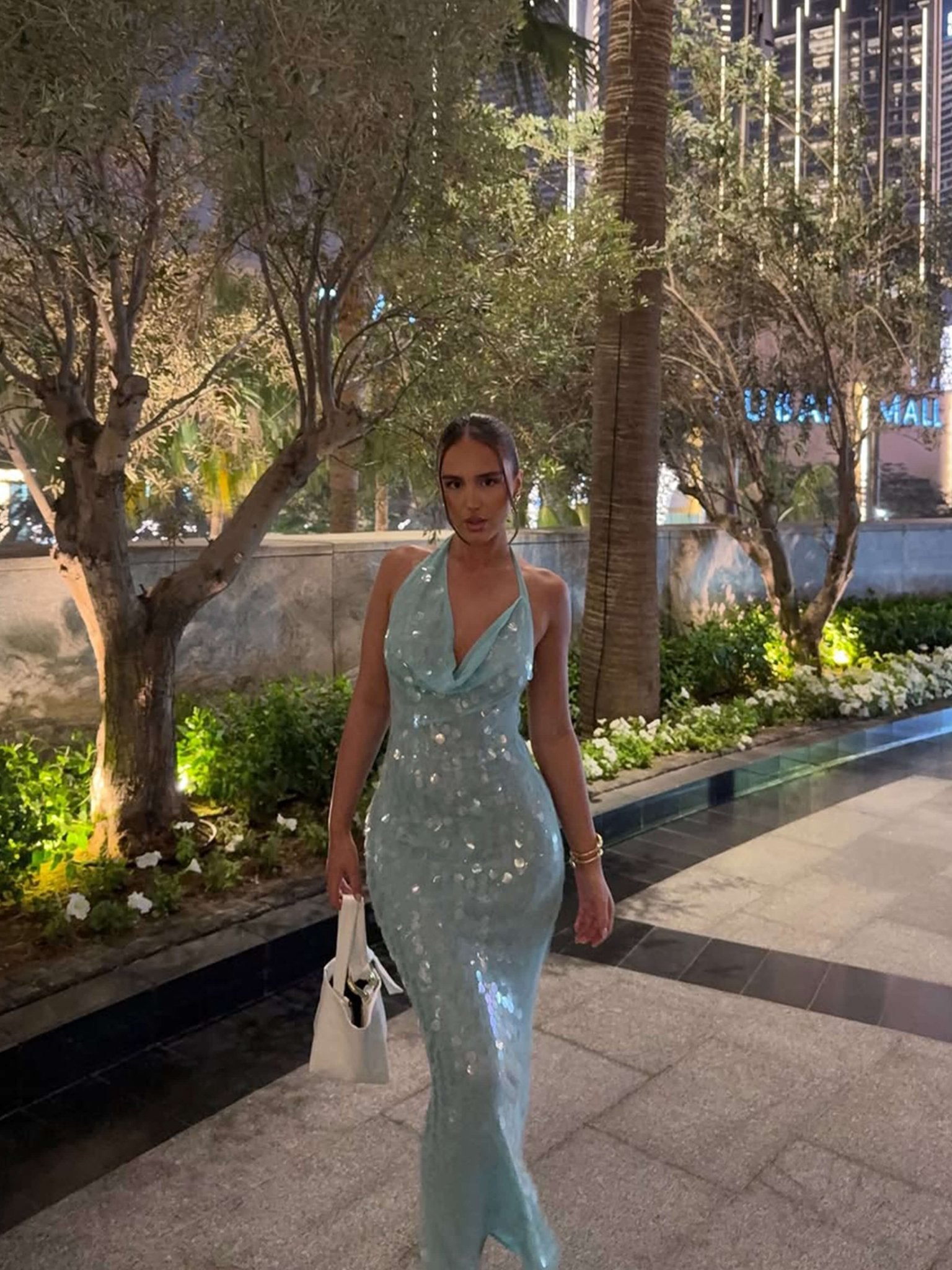 Amelia - Women's Sequin Maxi Dress for Evening Events