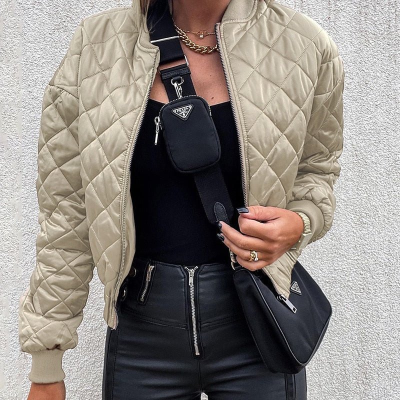 Mabel - Giacca bomber corta trapuntata da donna