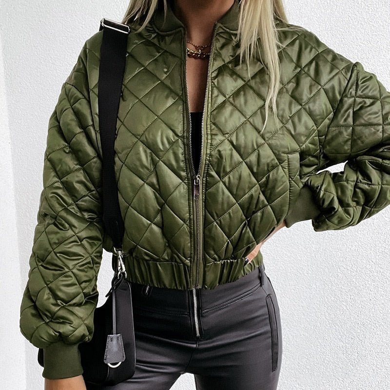 Mabel - Giacca bomber corta trapuntata da donna