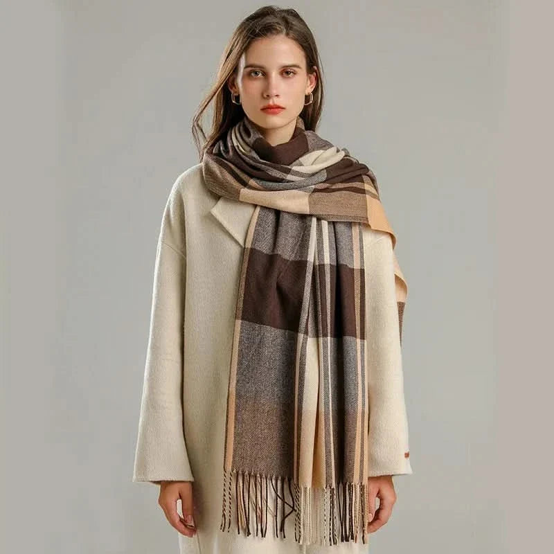 Women's Soft Checked Scarf
