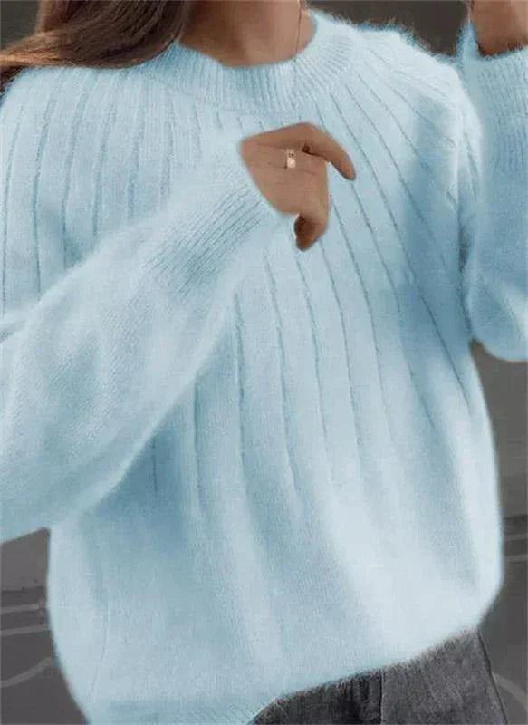 Women's Soft Ribbed Sweater in Several Colours - photo 6