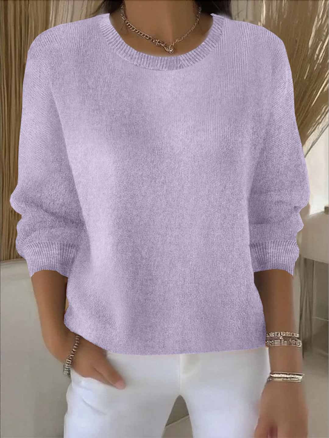 Morag - Women's Sweater with Classic Crew Neck Soft Knit - photo 14