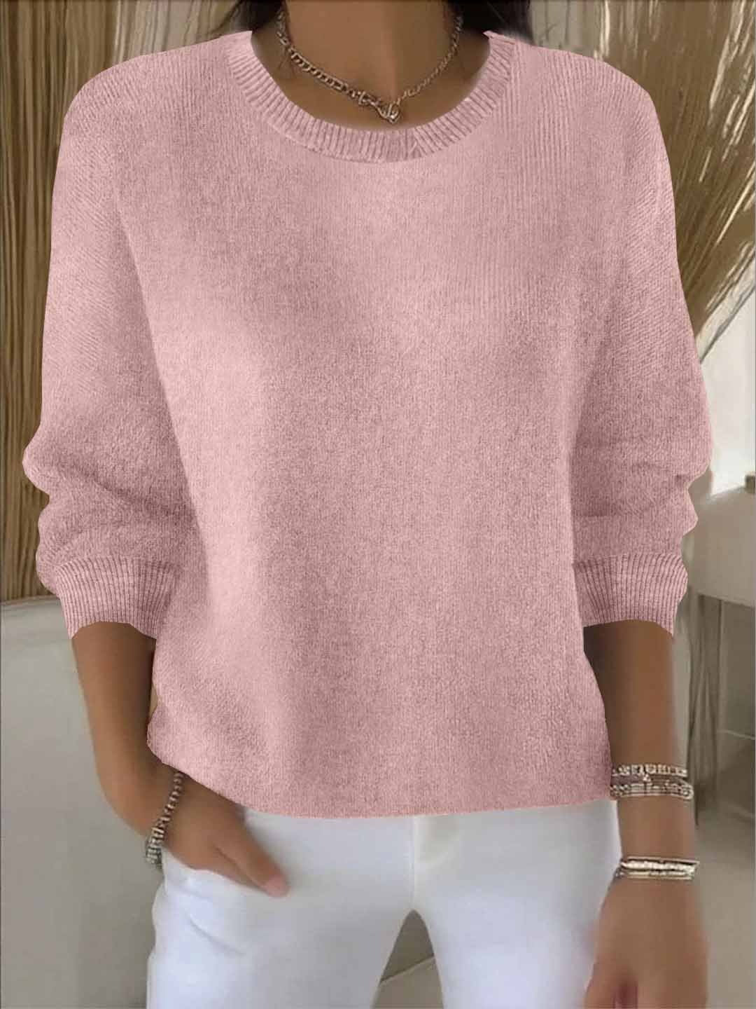 Morag - Women's Sweater with Classic Crew Neck Soft Knit - photo 2