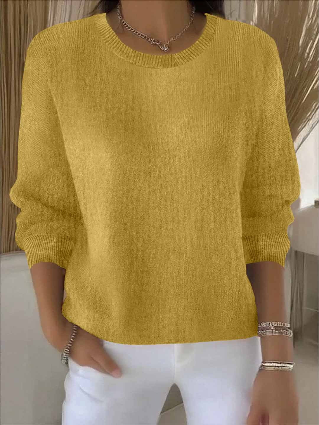 Morag - Women's Sweater with Classic Crew Neck Soft Knit - photo 8