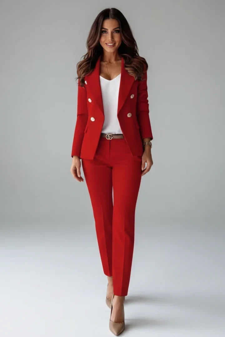 Women's Tailored Blazer with Notch Lapels and a Button Front – view 8
