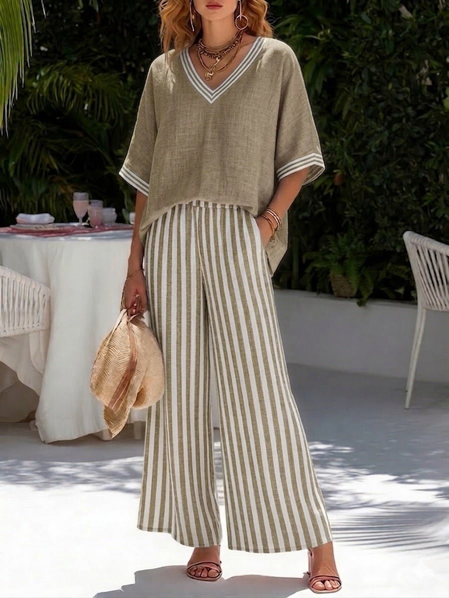 Merryn - Women's Two-Piece Set with Striped Top and Trousers - photo 7