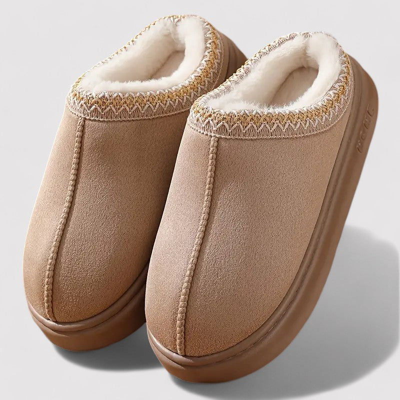 Women's Warm Lined Slippers with Non Slip Sole - photo 4