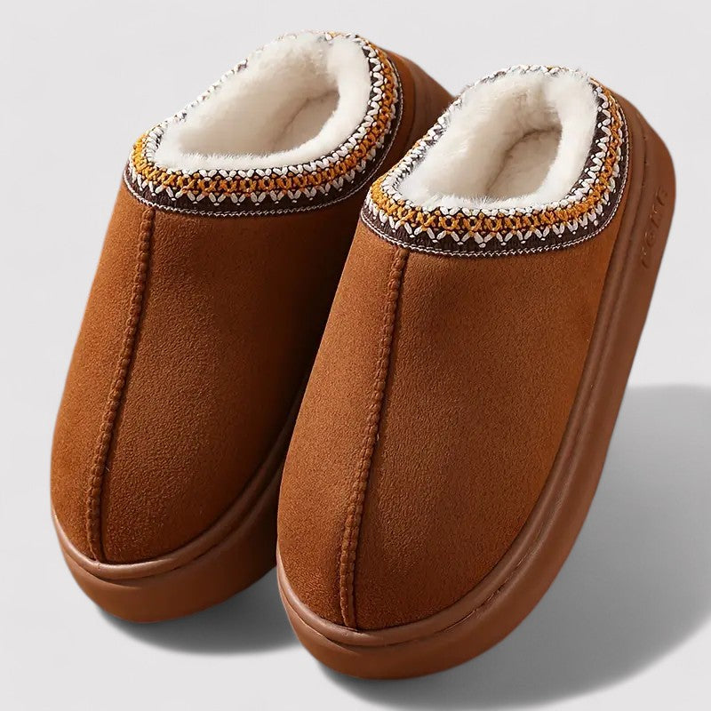 Women's Warm Lined Slippers with Non Slip Sole - photo 5