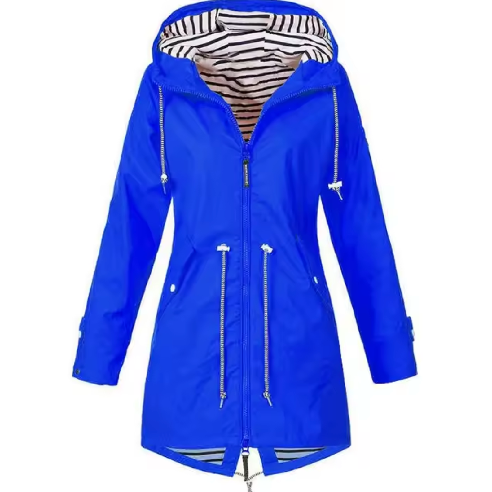 Women's Waterproof Parka Coat with Adjustable Waist - photo 2