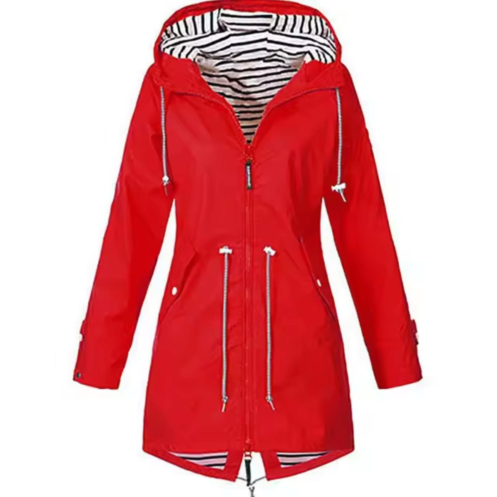 Women's Waterproof Parka Coat with Adjustable Waist - photo 4